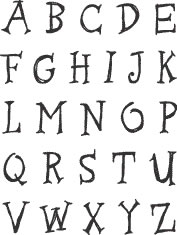 Technique Tuesday - Alphabet Stamp Sets - Farmhouse Capital Letters Large  (sold individually)